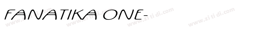 FANATIKA ONE字体转换